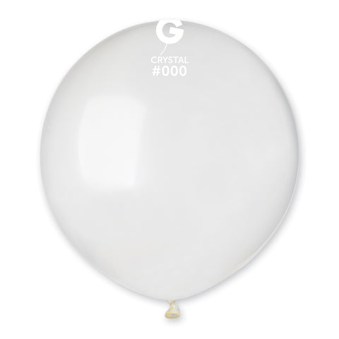 Solid Balloon Crystal G150-000 | 25 balloons per package of 19'' each
