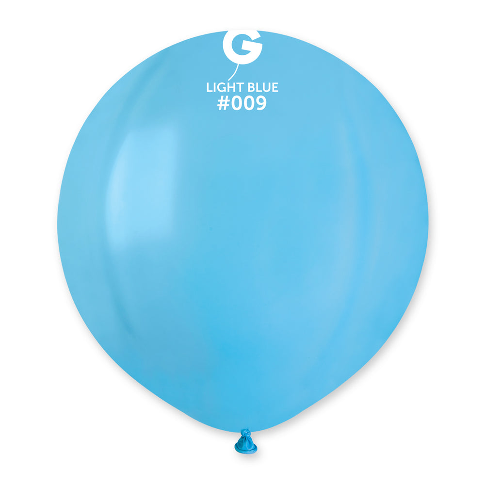 Solid Balloon Light Blue G150-009 | 25 balloons per package of 19'' each
