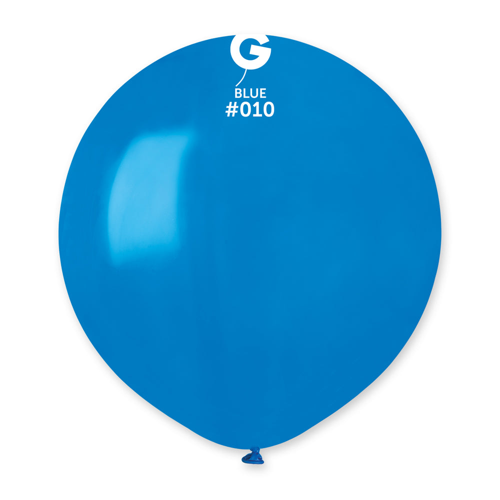 Solid Balloon Blue G150-010 | 25 balloons per package of 19'' each