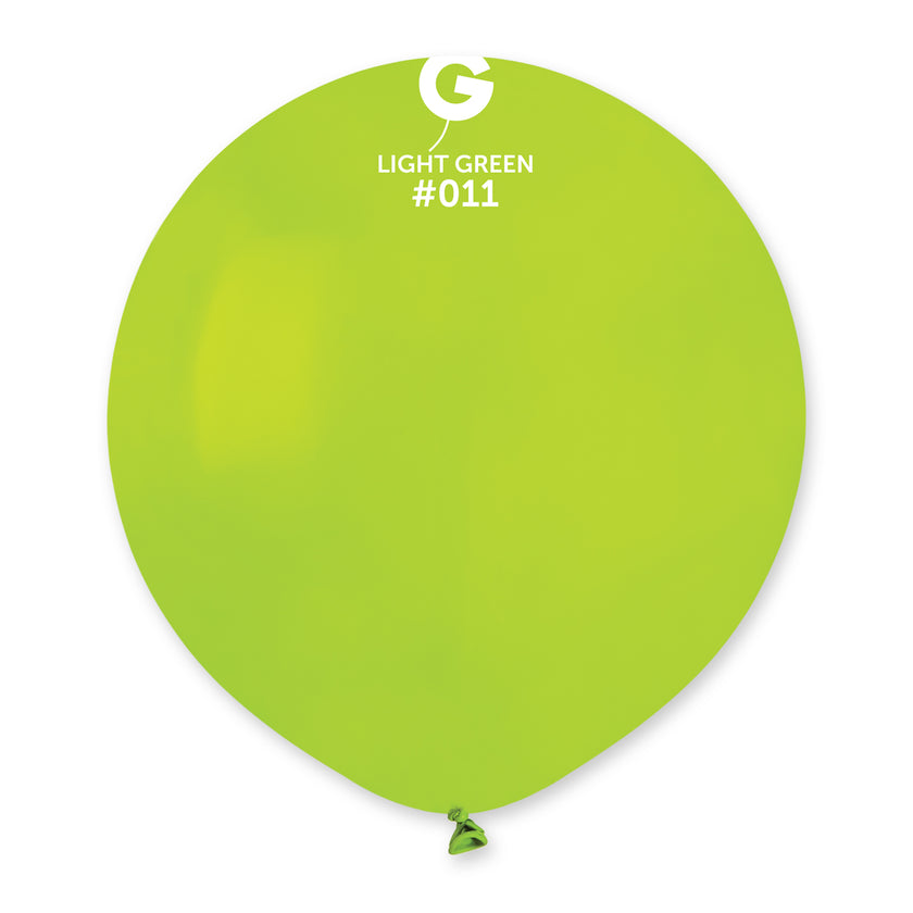 Solid Balloon Light Green G150-011 | 25 balloons per package of 19'' each