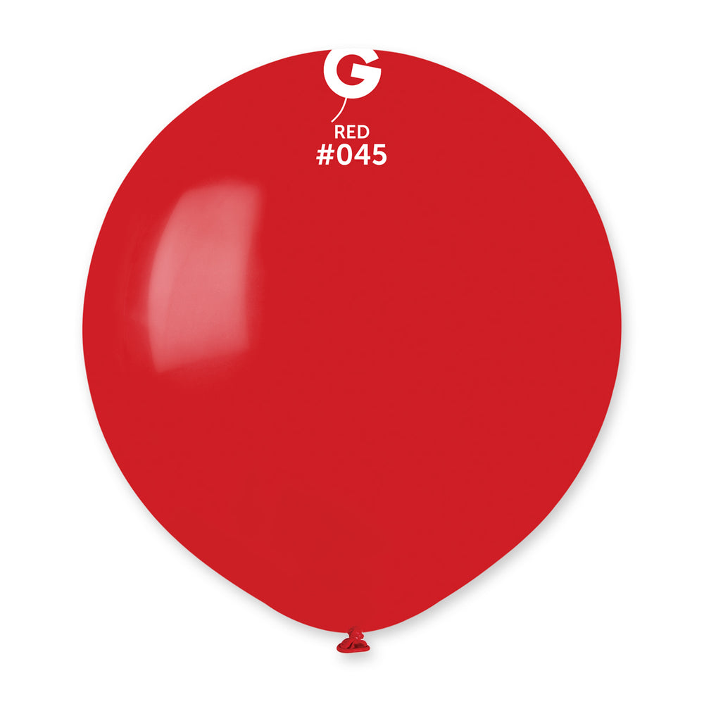 Solid Balloon Red G150-045 | 25 balloons per package of 19'' each