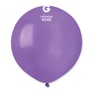 
            
                Load image into Gallery viewer, Solid Balloon Lavender G150-049 | 25 balloons per package of 19&amp;#39;&amp;#39; each
            
        