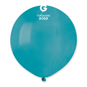Solid Balloon Turquoise G150-068 | 25 balloons per package of 19'' each