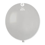 Solid Balloon Grey G150-070 | 25 balloons per package of 19'' each