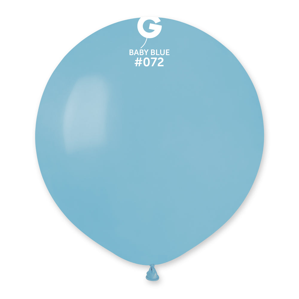 Solid Balloon Baby Blue G150-072 | 25 balloons per package of 19'' each