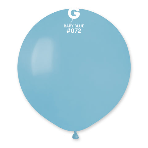 Solid Balloon Baby Blue G150-072 | 25 balloons per package of 19'' each
