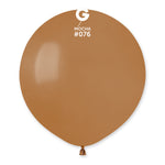 Solid Balloon Mocha G150-076 | 25 balloons per package of 19'' each