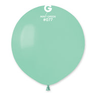 Solid Balloon Mint Green G150-077 | 25 balloons per package of 19'' each