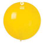 Solid Balloon Yellow G30-002 | 1 balloon per package of 31''