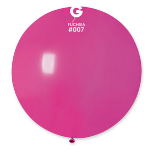Solid Balloon Fuchsia G30-007 | 1 balloon per package of 31''