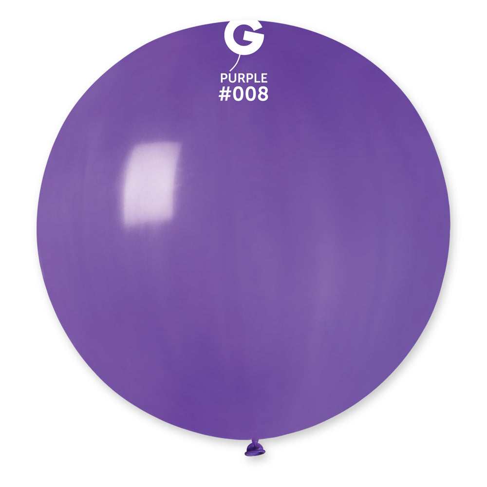 Solid Balloon Purple G30-008 | 1 balloon per package of 31''