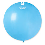 Solid Balloon Light Blue G30-009 | 1 balloons per package of 31''