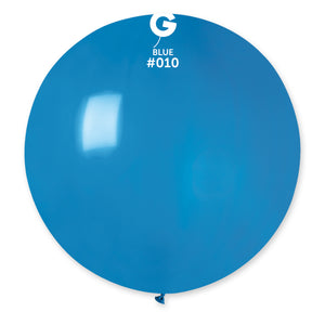 Solid Balloon Blue G30-010 | 1 balloon per package of 31''