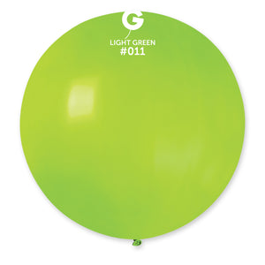 Solid Balloon Light Green G30-011 | 1 balloon per package of 31''