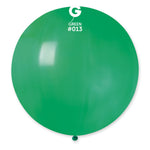 Solid Balloon Green G30-013 | 1 balloon per package of 31''
