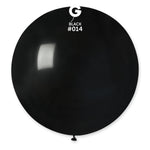 Solid Balloon Black G30-014 | 1 balloon per package of 31''