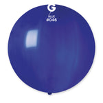 Solid Balloon Blue G30-046 | 1 balloon per package of 31''