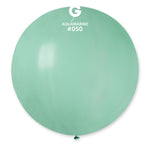 Solid Balloon Aquamarine G30-050 | 1 balloon per package of 31''