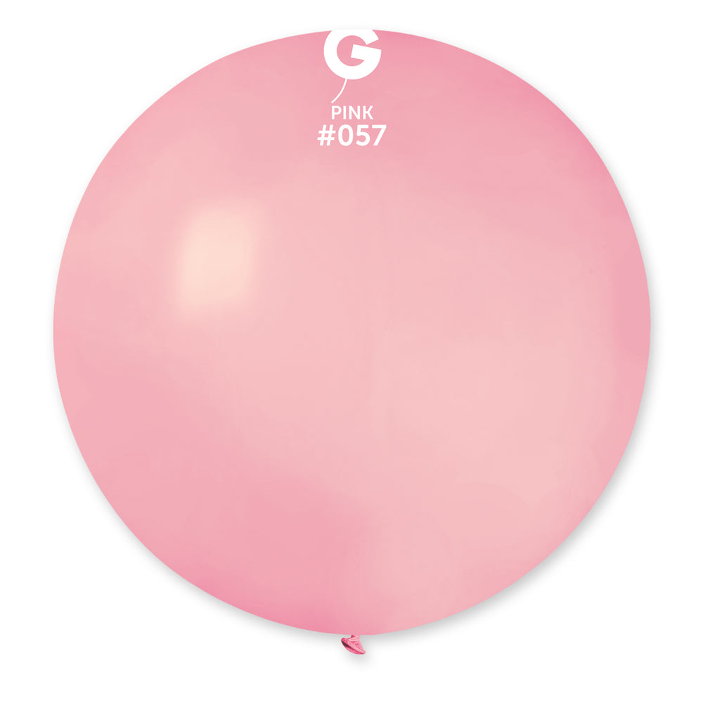Solid Balloon Pink G30-057 | 1 balloon per package of 31''