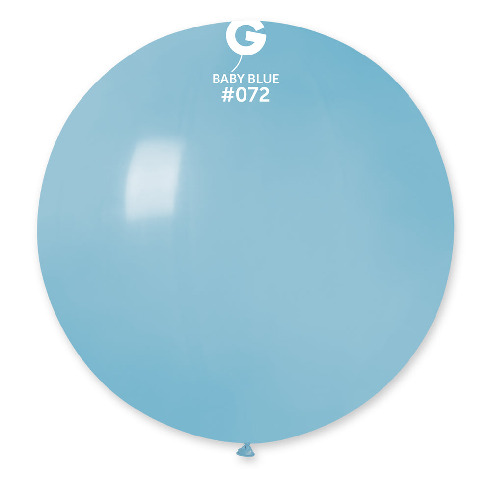Solid Balloon Baby Blue G30-072 | 1 balloons per package of 31''