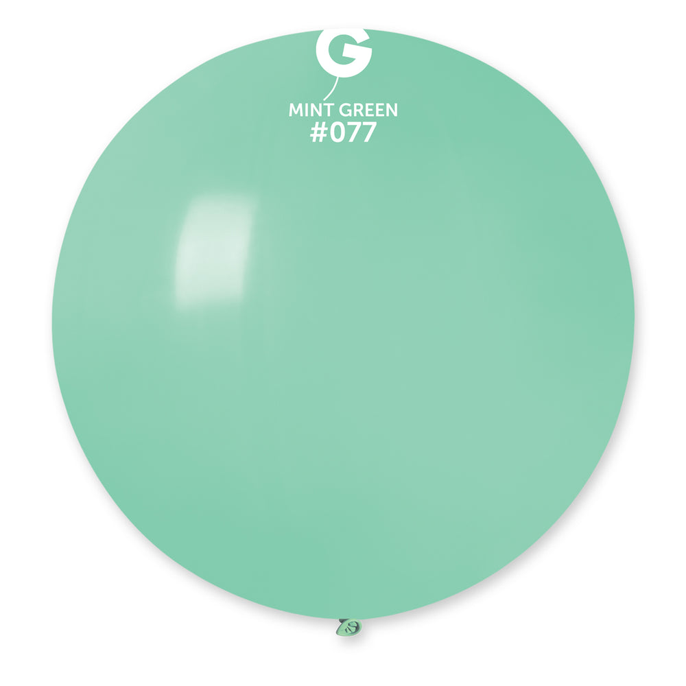 Solid Balloon Mint Green G30-077 | 1 balloon per package of 31''