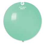 Solid Balloon Mint Green G30-077 | 1 balloon per package of 31''