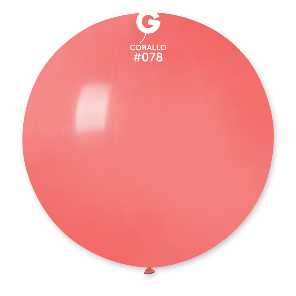 Solid Balloon Corallo G30-078 | 1 balloon per package of 31''