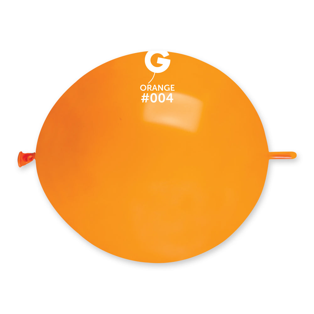 Solid Balloon Orange GL13-004 | 50 balloons per package of 13'' each