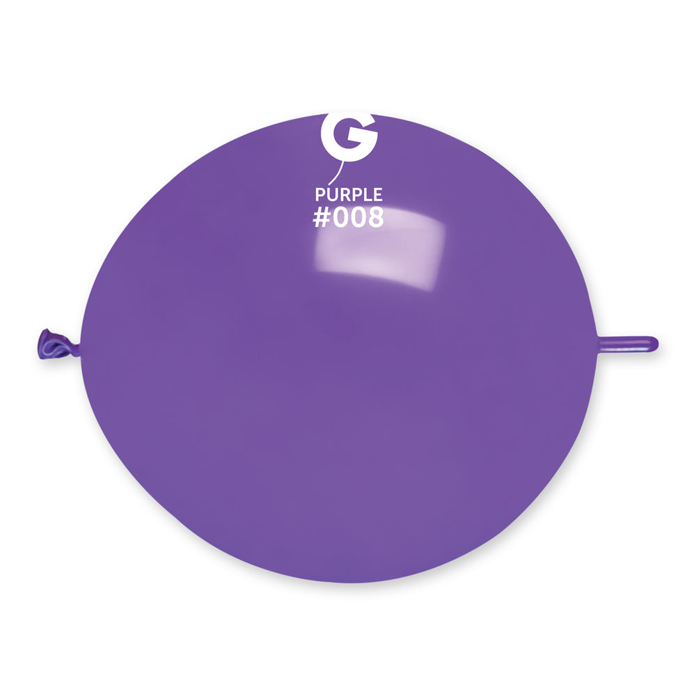 Solid Balloon Purple GL13-008 | 50 balloons per package of 13'' each