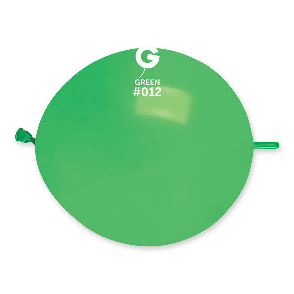 Solid Balloon Green GL13-012 | 50 balloons per package of 13'' each
