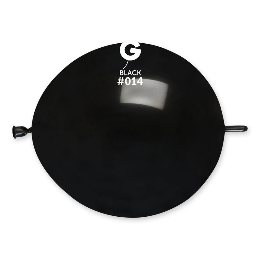 Solid Balloon Black GL13-014 | 50 balloons per package of 13'' each