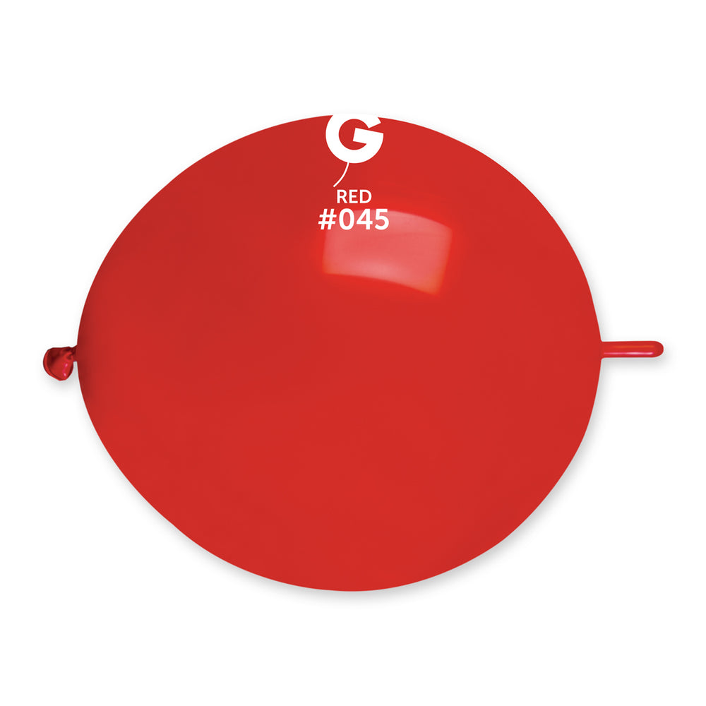 Solid Balloon Red GL13-045 | 50 balloons per package of 13'' each
