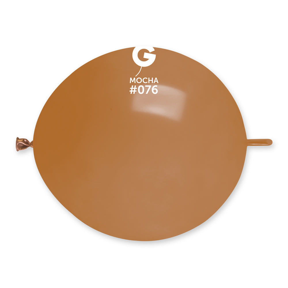 Solid Balloon Mocha GL13-076 | 50 balloons per package of 13'' each