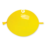 Solid Balloon Yellow GL6-002 | 100 balloons per package of 6'' each