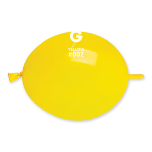 Solid Balloon Yellow GL6-002 | 100 balloons per package of 6'' each
