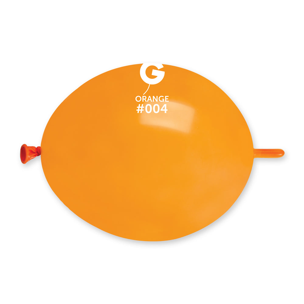 Solid Balloon Orange GL6-004 | 100 balloons per package of 6'' each