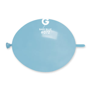 Solid Balloon Baby Blue GL6-072 | 100 balloons per package of 6'' each
