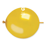 Metallic Balloon Gold GLM13-039 | 50 balloons per package of 13'' each