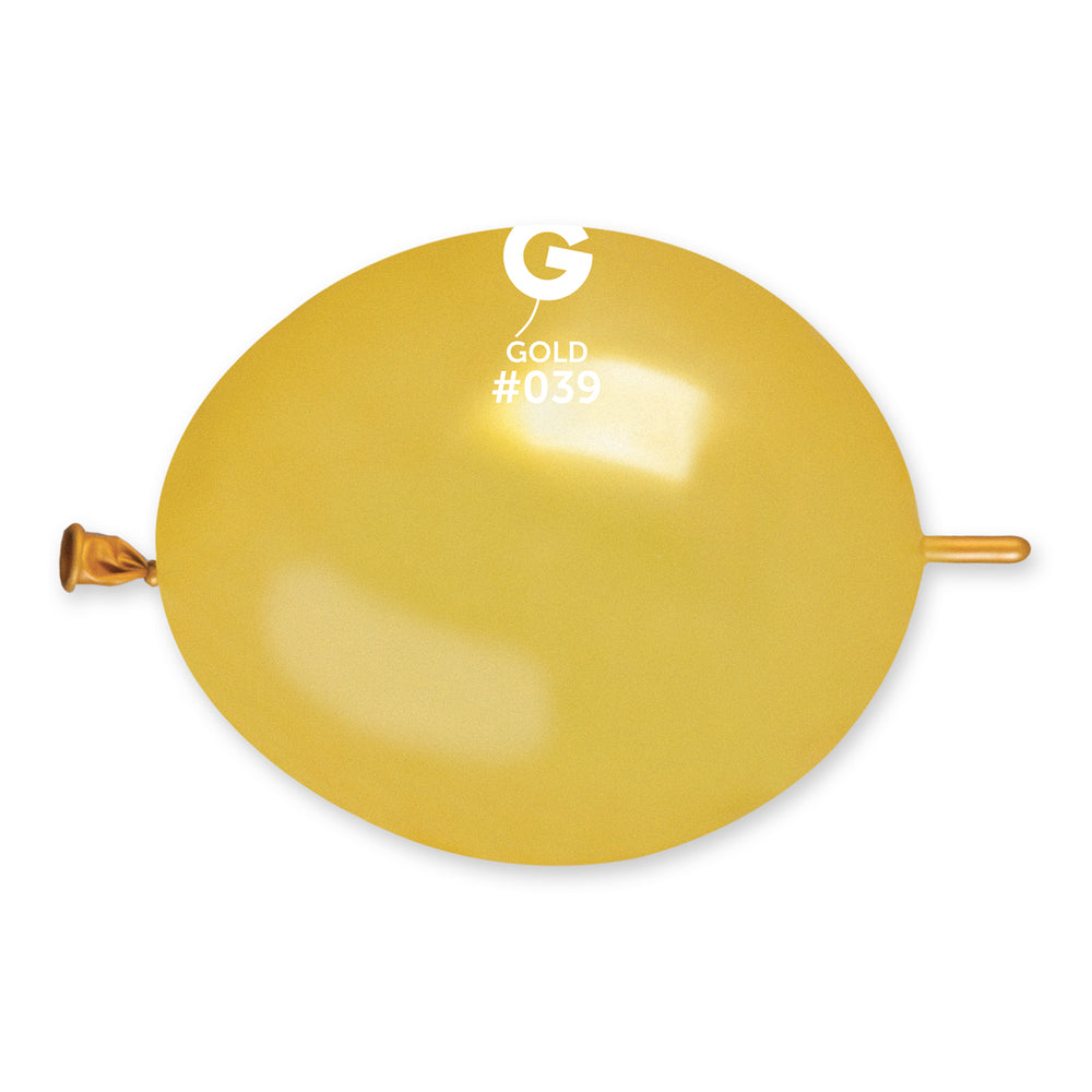 
            
                Load image into Gallery viewer, Metallic Balloon Gold GLM6-039 | 100 balloons per package of 6&amp;#39;&amp;#39; each
            
        