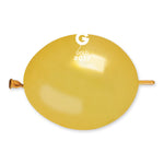 Metallic Balloon Gold GLM6-039 | 100 balloons per package of 6'' each