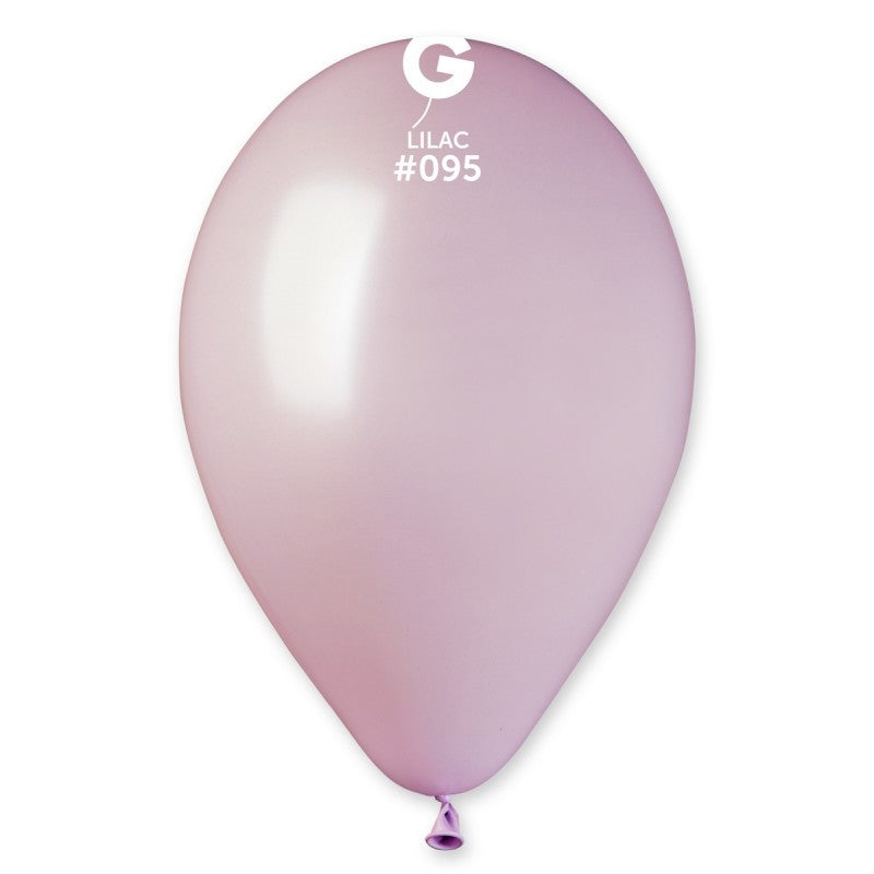 Metallic Balloons-GM110-095 Lilac 12" 50 Pcs