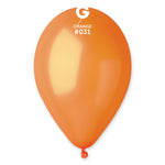 Metallic Balloon Orange GM110-031 | 50 balloons per package of 12'' each