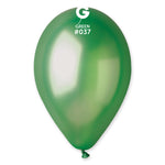 Metallic Balloon Green GM110-037 | 50 balloons per package of 12'' each
