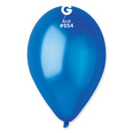 Metallic Balloon Blue GM110-054 | 50 balloons per package of 12'' each