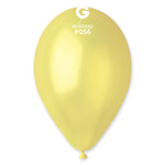 Metallic Balloon Baby Yellow GM110-056 | 50 balloons per package of 12'' each