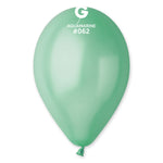 Metallic Balloon Aquamarine GM110-062 | 50 balloons per package of 12'' each