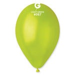 Metallic Balloon Light Green GM110-067 | 50 balloons per package of 12'' each