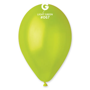 
            
                Load image into Gallery viewer, Metallic Balloon Light Green GM110-067 | 50 balloons per package of 12&amp;#39;&amp;#39; each
            
        