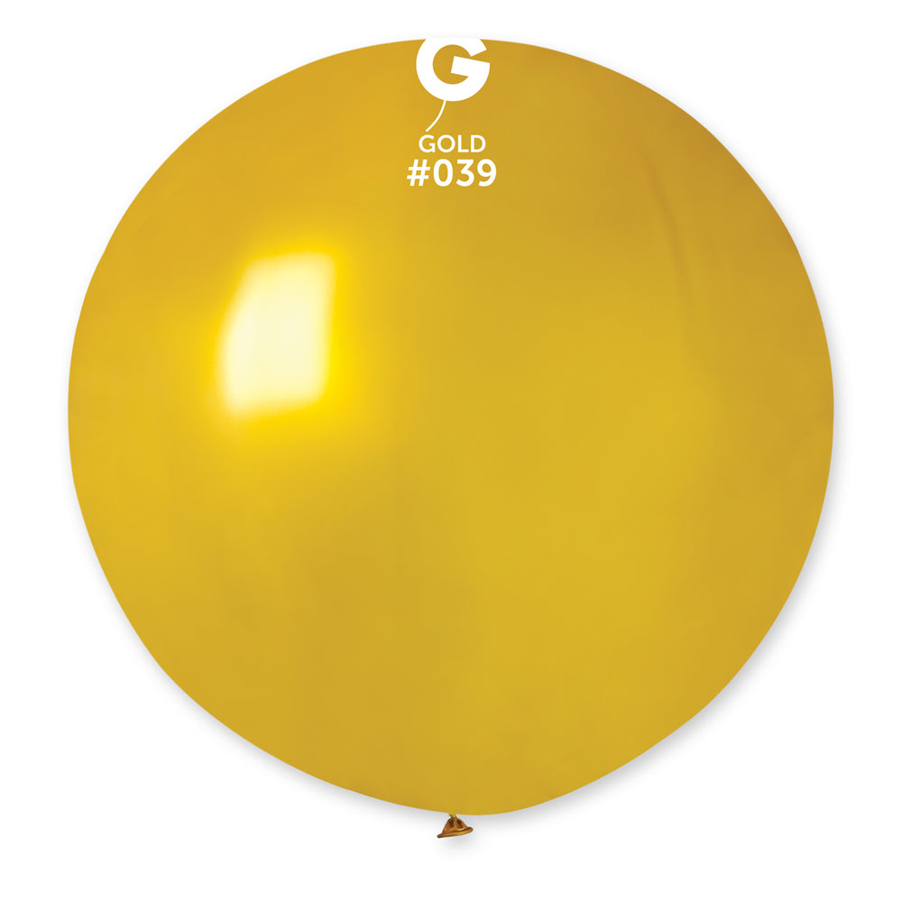 Metallic Balloon Gold GM30-039 | 1 balloons per package of 31''
