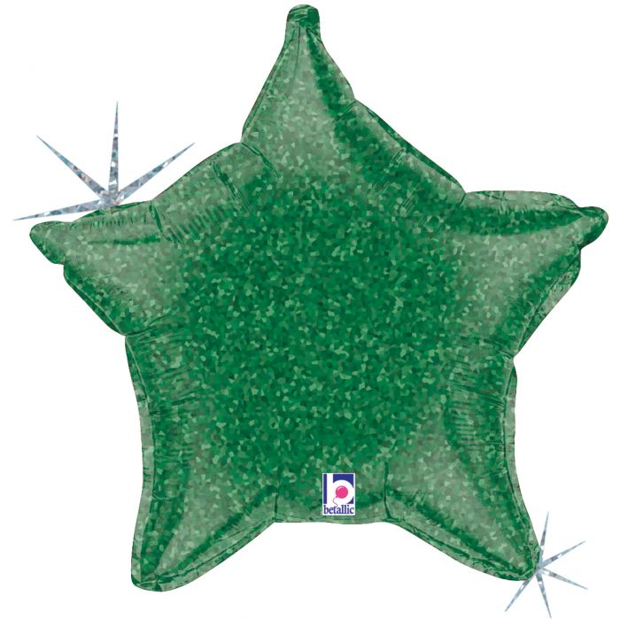 Green Holographic Star 21"